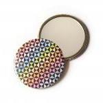 Rainbow Pocket Mirror, Optical Abstract..
