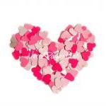 100 Little Hearts Punches In Pink Shades