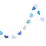 Blue Garland In Paper Hearts