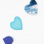 Blue Garland In Paper Hearts