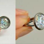 Sparkling Iridescent Ring - Glitters And Glass..