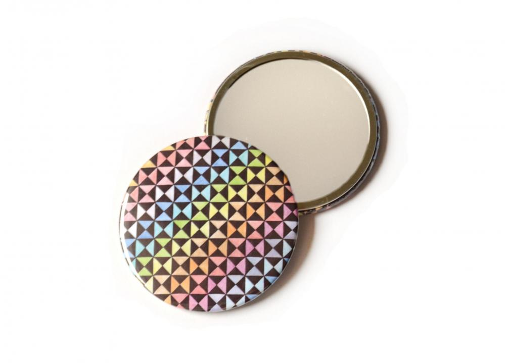Rainbow Pocket Mirror, Optical Abstract Contemporary Art